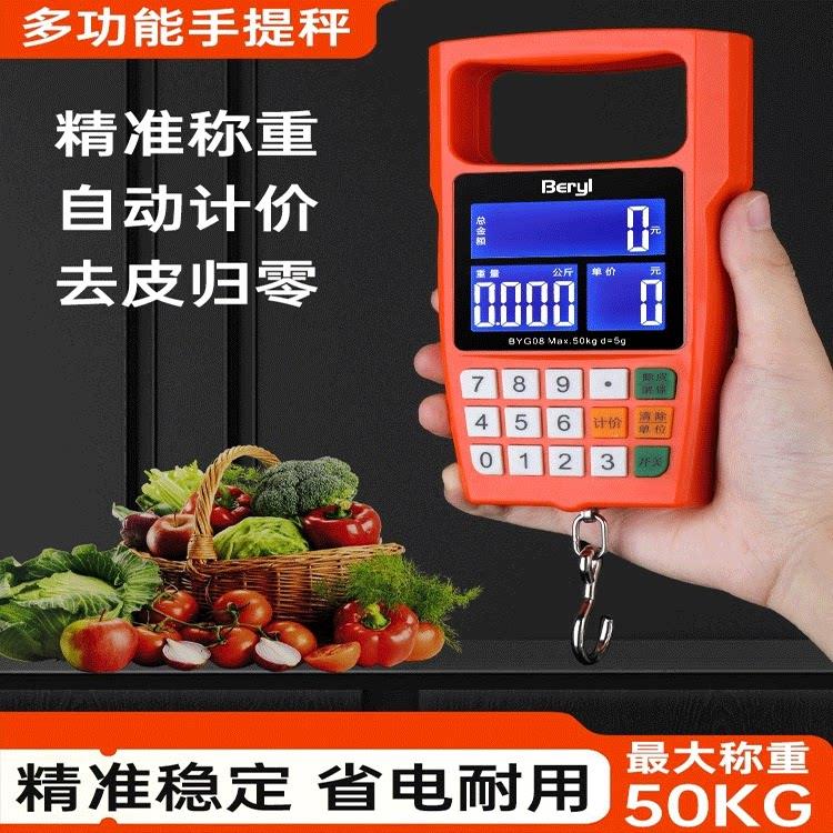 手提电子秤可携式小型高精度迷你可携式称快点称买 菜防欺诈手提