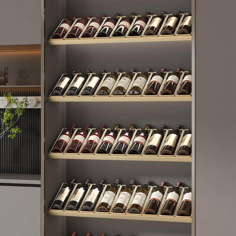 金属发光铁艺酒柜红酒架定制斜放层架悬挂躺酒展示架酒瓶托 托架