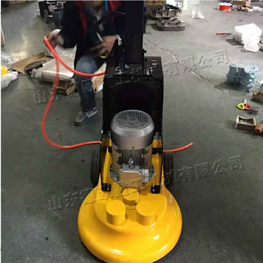 手拉式地光坪高抛机动面翻新地打磨电机酒458店大厅收打蜡设备