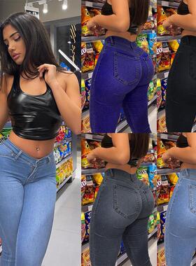 Tight jeans style stretch jeans women's pants pencil pants