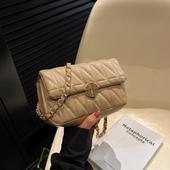 质感菱格链条包包女春款 小方包ins斜挎包腋下包 潮流时尚