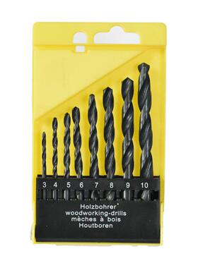 新款直销直柄麻花钻头手电钻打孔金属塑料工具套装高速钢黑色木工