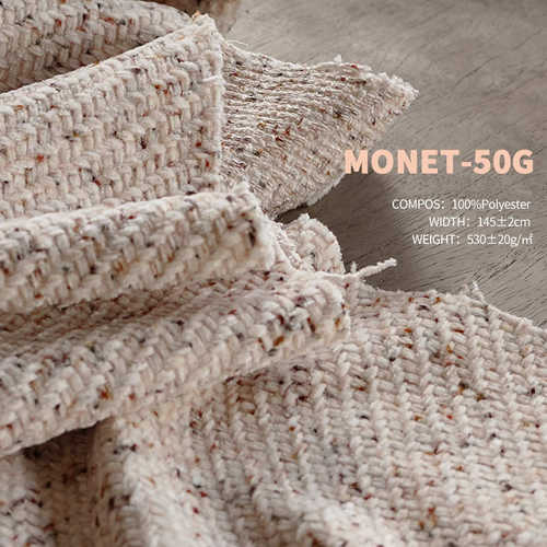 新款奶油空间莫奈彩雪尼尔系列志达纺织软床沙发装饰布料MONET