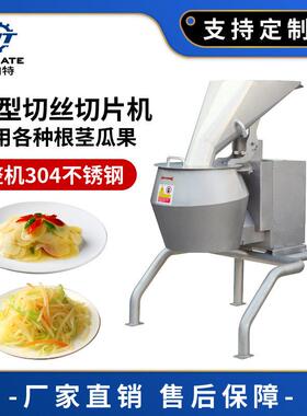 速瓜果根茎类果蔬切丝切片机工业大型擦丝机工厂用切丝切片机