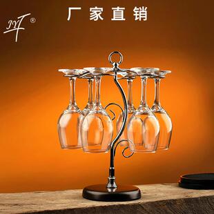 欧式红酒架酒杯架子创意红酒杯架铁艺酒柜摆件酒具北欧风收纳餐桌