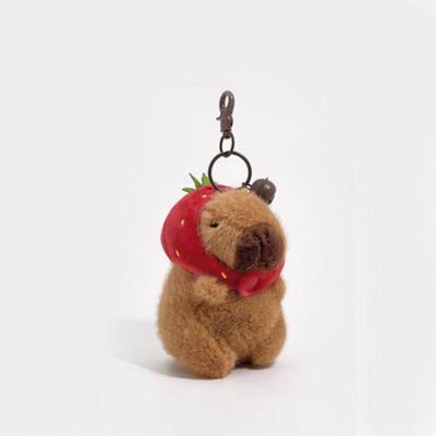 Capybara Plush Keychain Cute Bag Pendant Creatuve Fluffty An