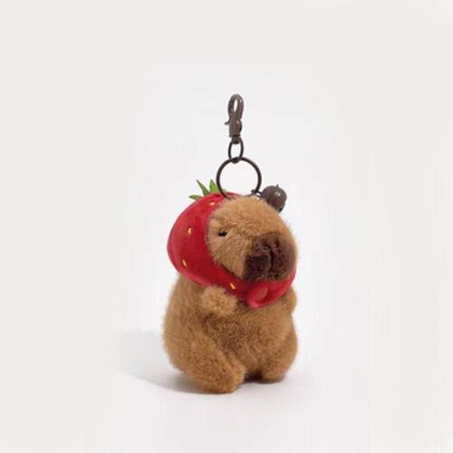 Capybara Plush Keychain Cute Bag Pendant Creatuve Fluffty An