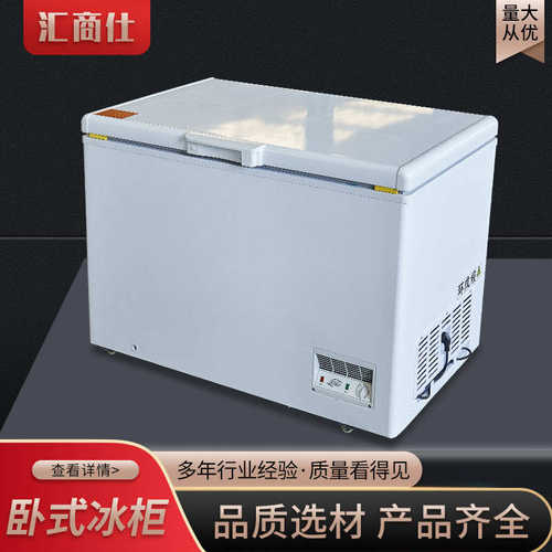 大容量柜厂家卧式冰柜商用冷藏柜铜管卧式 冰柜卧式冷冻温冰柜双