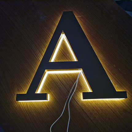 字招牌不锈钢门头厂家树脂广告牌亚克迷你字led发光发光力