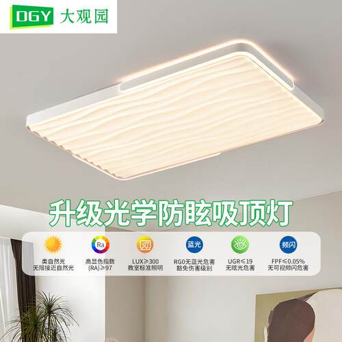客厅吸顶灯北欧新款大气客厅主灯护眼led高亮创意中山灯具357L