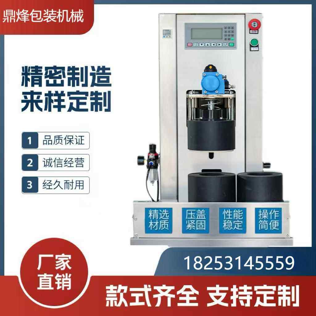 双工位真空旋盖机DF-XG2型水果罐头双工位封口双工位封口机密封