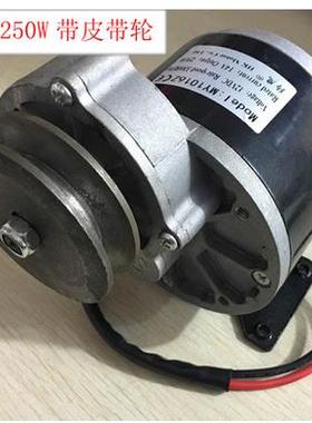 12V24V250W350W减速有刷皮带轮电动玩具滑板车电机MY1016Z羚鹰