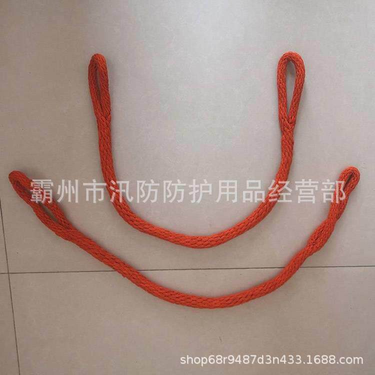 手工编织防潮吊装绳 ZF010914蚕丝千斤绳绳套 电力检修绝缘安全绳