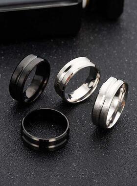 men tungsten steel ring 钛钢戒指男士戒指 jewelry rings male