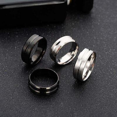 men tungsten steel ring 钛钢戒指男士戒指 jewelry rings male