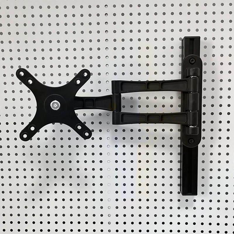 洞洞板显示器支架电脑萤幕壁挂支架洞洞板书架配件免打孔增高