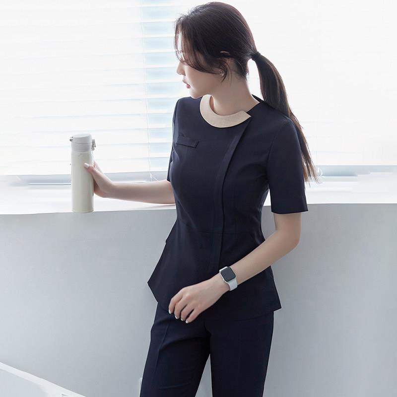 韩版修身口腔医生工作服洗手衣女刷手服夏短袖洗手服手术室手术衣