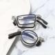 glasses for men Portable Round reading Metal Square Folding