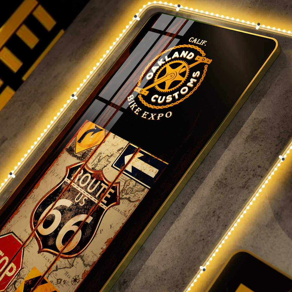 真装饰led晶工业大款发光画挂画组合吧风钟表瓷画led007清酒复古,家居饰品,现代装饰画,淘宝优惠券,粉丝福利购,淘宝优惠卷