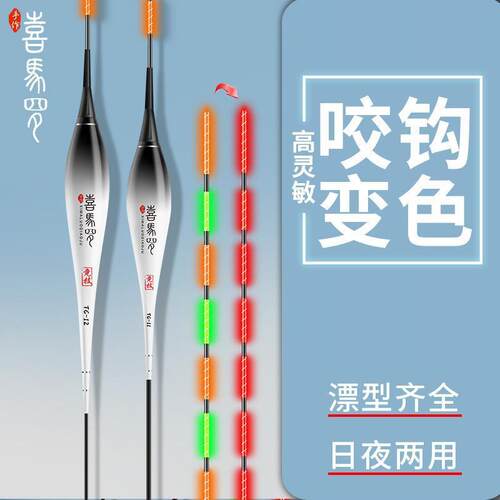 变色重力感应夜钓鱼漂鲫鱼浮漂