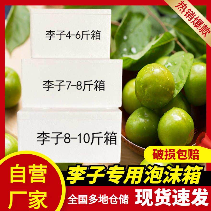 李子泡沫箱快递专用保温箱青梅水果包装加厚长正方形2345678号箱