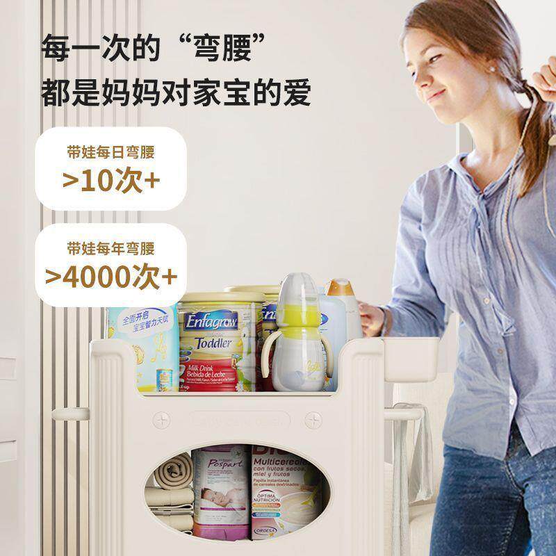 婴儿尿布台宝宝抚触护理台换尿布可移动新生儿洗浴婴儿床厂家直销