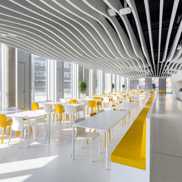 通单板天花遮阳户外色铝吊顶耐用单板方幕墙厂家铝型材多 喷漆