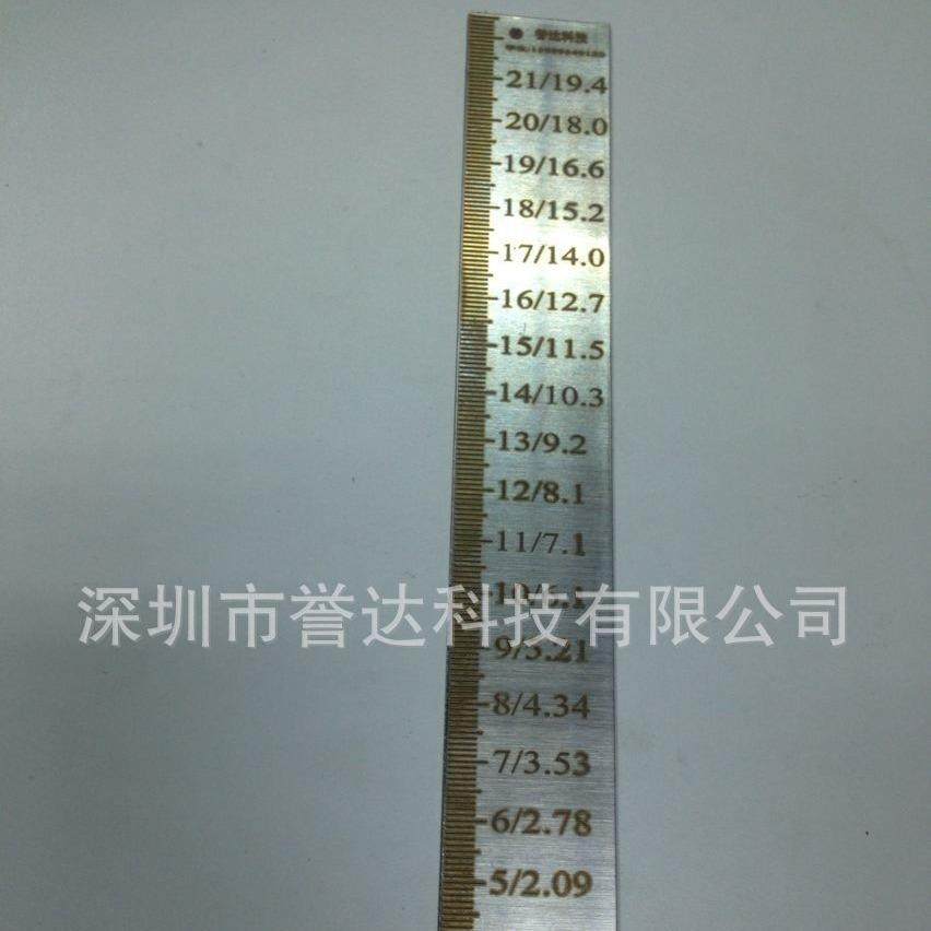 优惠价誉达巴氏槽流量尺巴歇尔槽刻度尺304不锈钢材质