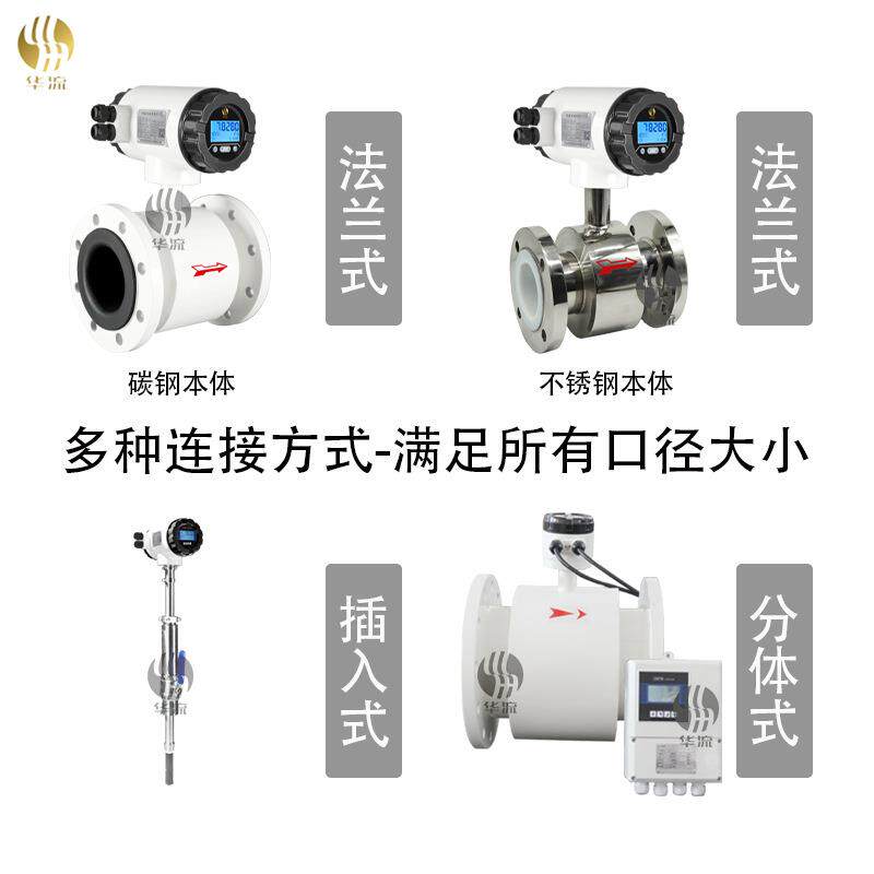 厂家直销智能分电式磁体防流量计防腐污水消泥浆数显电磁流FLM量