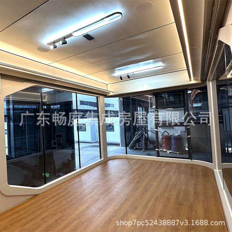 新款太空舱移动房办公室设计住人精装智能一体化可拆卸太空舱民宿图片