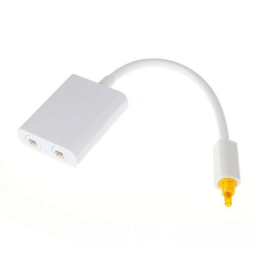 feitong 1pc digital toslink optical fiber audio 1 to 2 femal