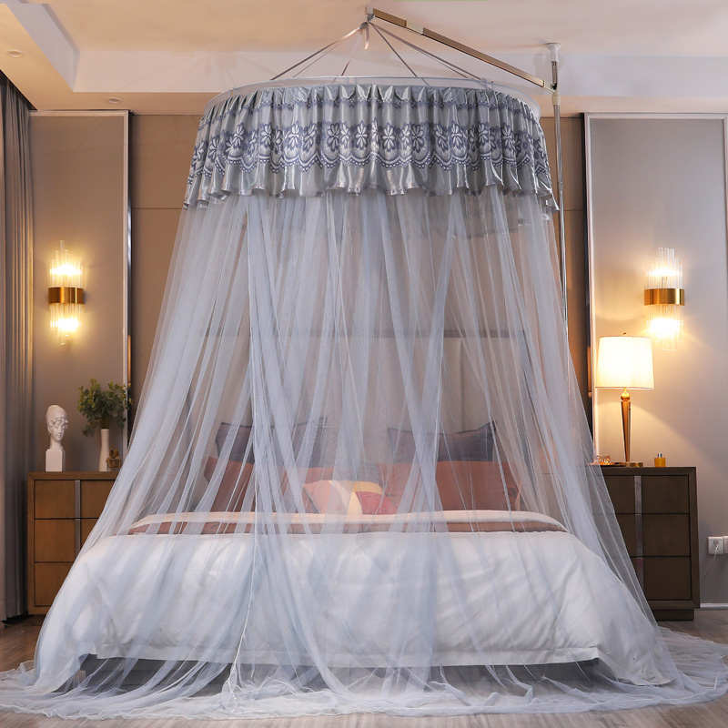 圆顶5m#吊顶8m新款支架cb免儿童安装.112床天地.蚊帐.米家用1杆