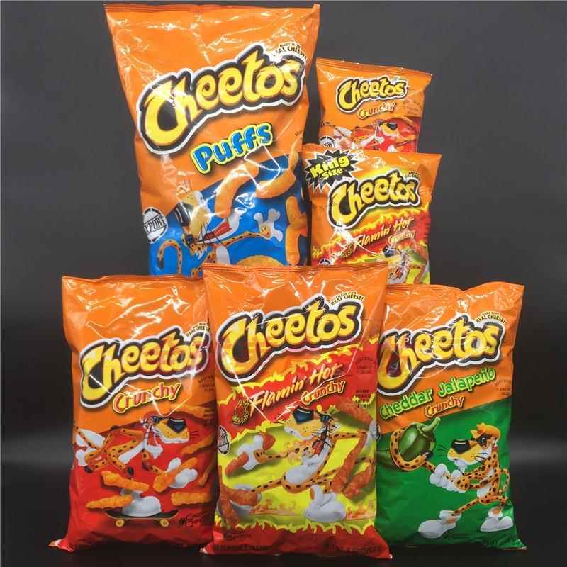 Cheetos Puffs Crunchy美国奇多火辣味芝士味奶酪玉米大直条小吃