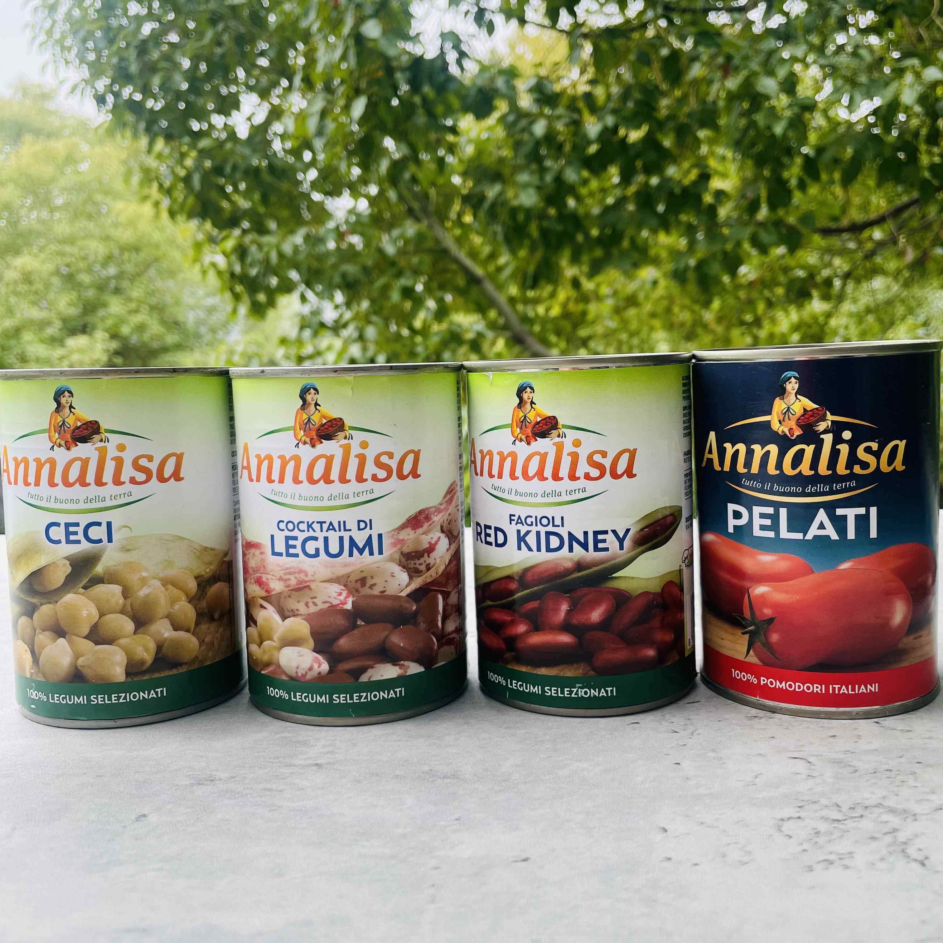 安娜丽莎Annalisa意大利进口鹰嘴豆/番茄/红芸豆/杂豆罐头