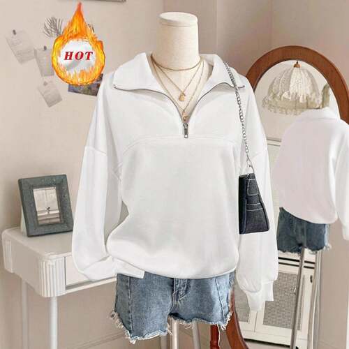 Autumn Winter Comfortable Loose-Fit Long Sleeve Pullover