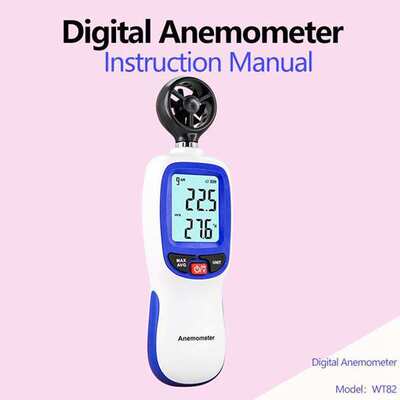 新/数字wt82anemometer风速仪风速风wt82b手持式仪便携式风速计温