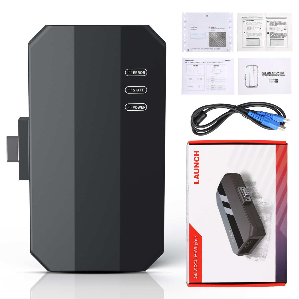 厂家直销LAUNCH X431 GIII PCAdaptor元征防盗编程器PC转接盒