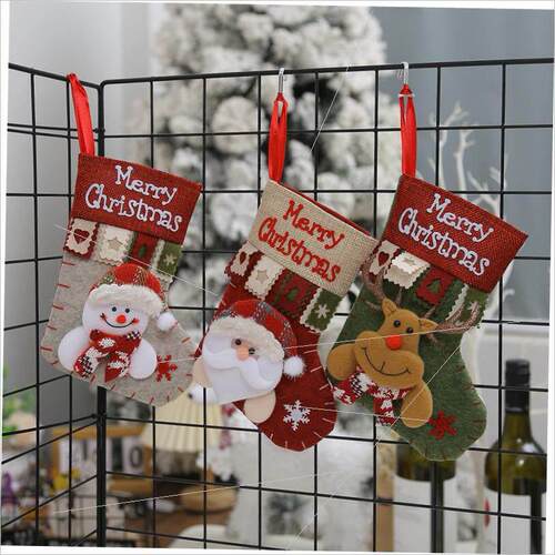 Santa Claus Christmas stockings Christmas tree ornaments