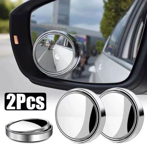 2Pcs 360 Degree Adjustable Blind Spot Mirror Car Auxiliary R