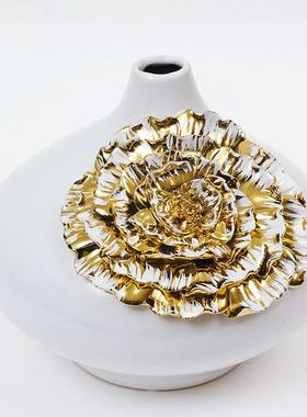 轻奢陶11280花瓶现代创意客厅餐桌酒插花饰品摆件玄瓷关家居店摆