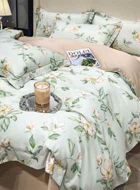套A类60支兰天数码印花四件精XDF45475套夏季裸睡丝滑莱丝赛尔被