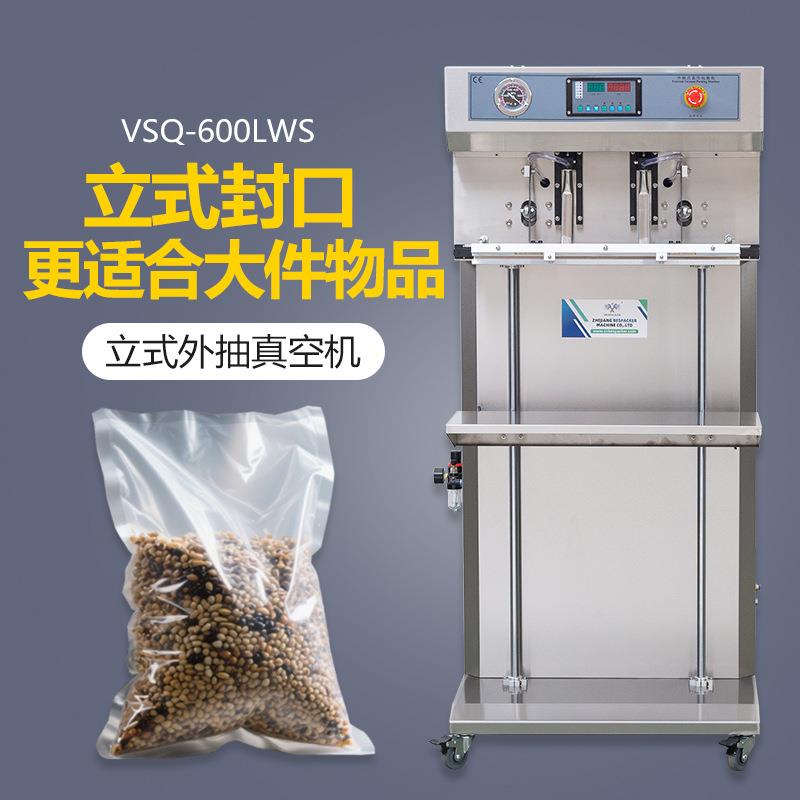 VSQ-600LWS双抽气嘴外抽式真空机封口充气玩具玩偶零件包装机