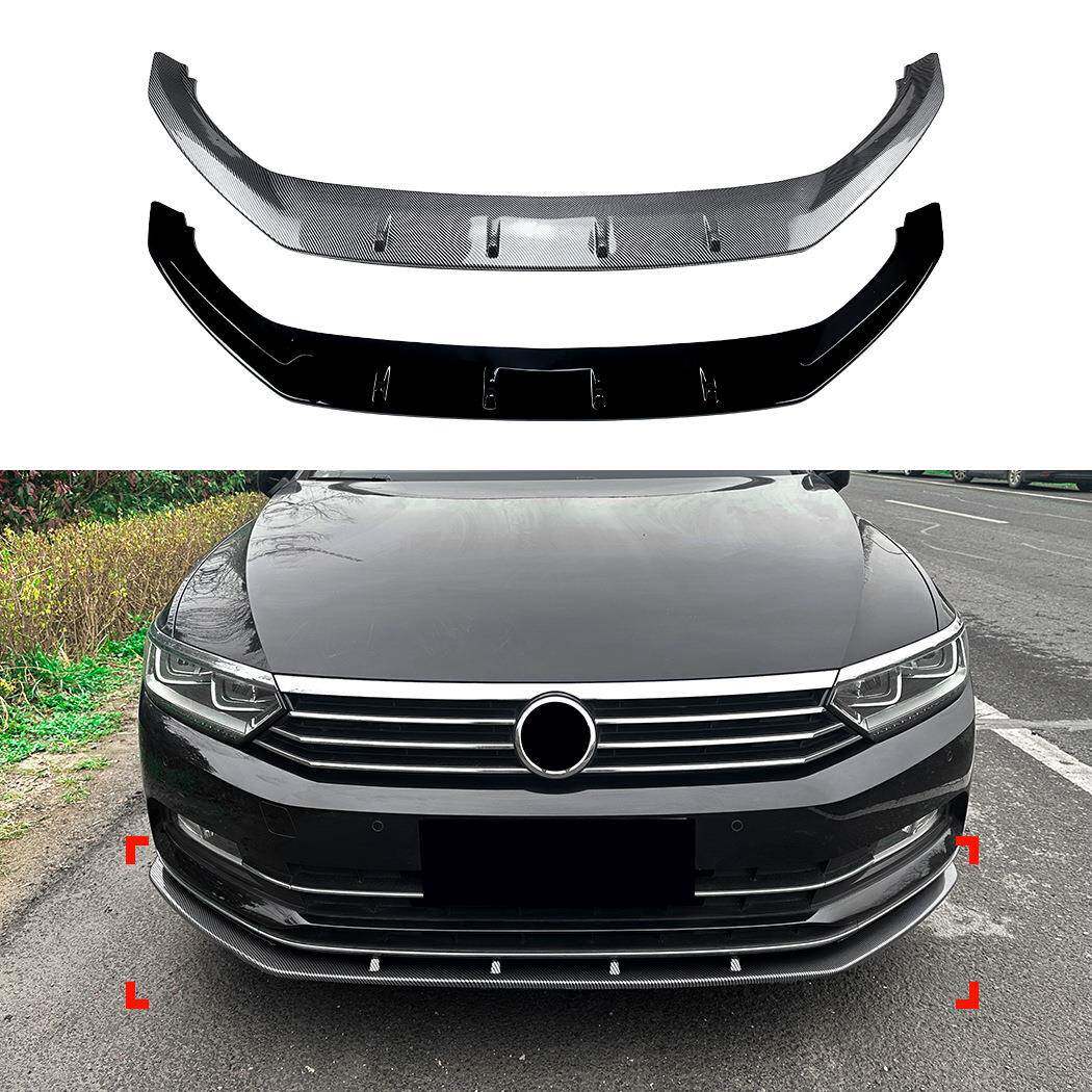 适用大众蔚揽迈腾Passat B8标准版一体式前杠前唇前铲扰流板改装