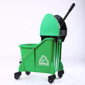 批发加厚榨水车水桶塑料金属拖把收纳清洁家用桶不锈钢手提户外