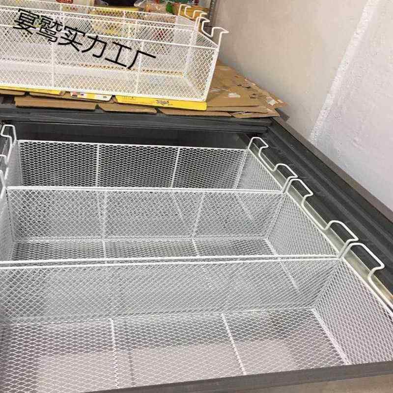 冰柜冷藏内部置物架分隔栏收纳筐挂钩悬挂式浴室厨房储物挂篮
