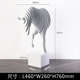 创意雕塑客厅半身奢摆件摆件电视柜轻金属片家居饰品北欧抽象角马