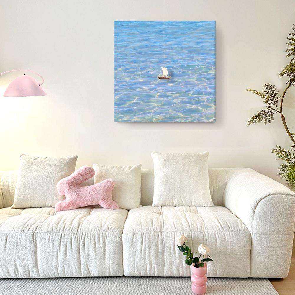 帆顺客厅风背景墙创意装饰画 画水波一纹户ZUB玄关挂画 画走廊高