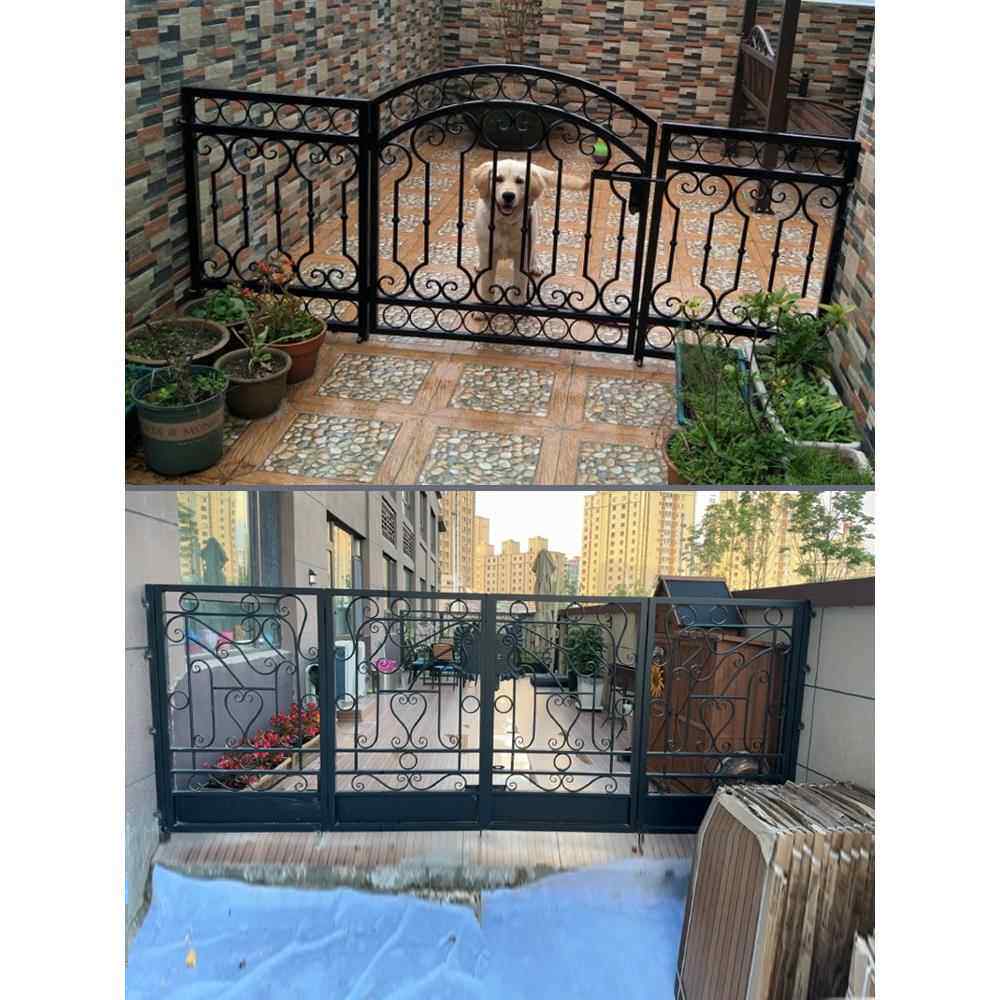 栅栏花园门乡村院子院子门学校铝合金门锻铁门庭院门铁门栅栏门