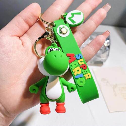 新可爱的超级马里奥兄弟钥匙扣游戏马里奥Figure Key Cha
