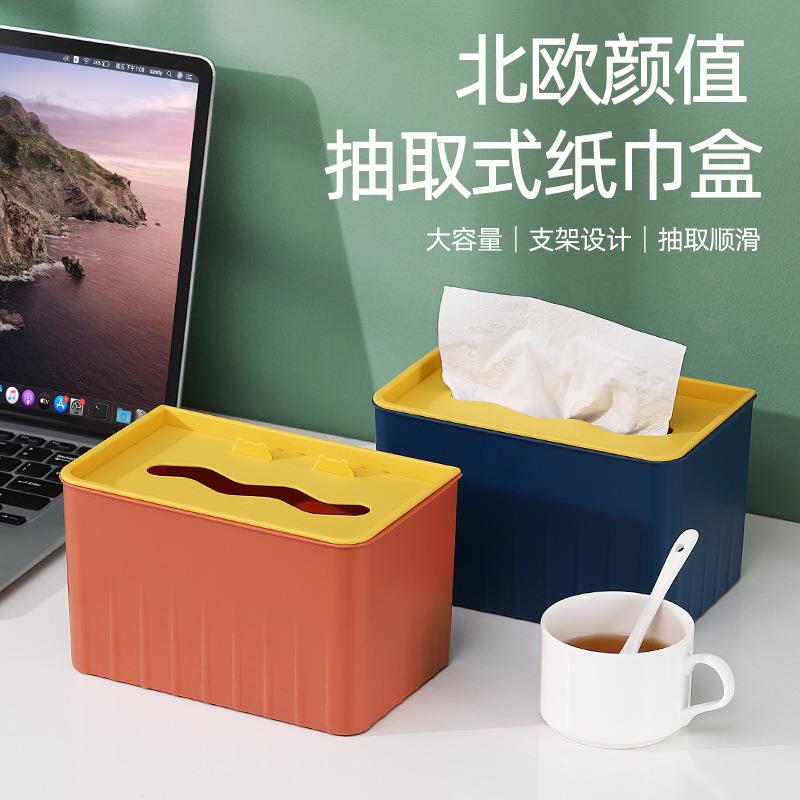 卧室桌面客厅茶几餐厅抽纸盒纸巾餐巾纸ins收纳盒摆件多功能ins风
